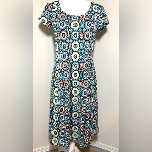 NWT NY Collection Boho Floral Midi Dress Women Medium Petite - Picture 1 of 7